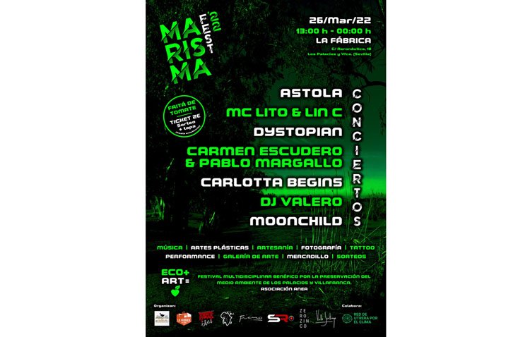 Varios artistas utreranos se suman a un festival «para la preservación del medio ambiente» en Los Palacios