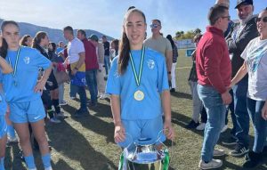 Marta Román, una utrerana campeona de Andalucía de fútbol
