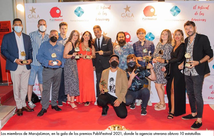 La agencia utrerana MarujaLimon suma 10 nominaciones en el Festival Internacional de Publicidad Alimentaria y Salud