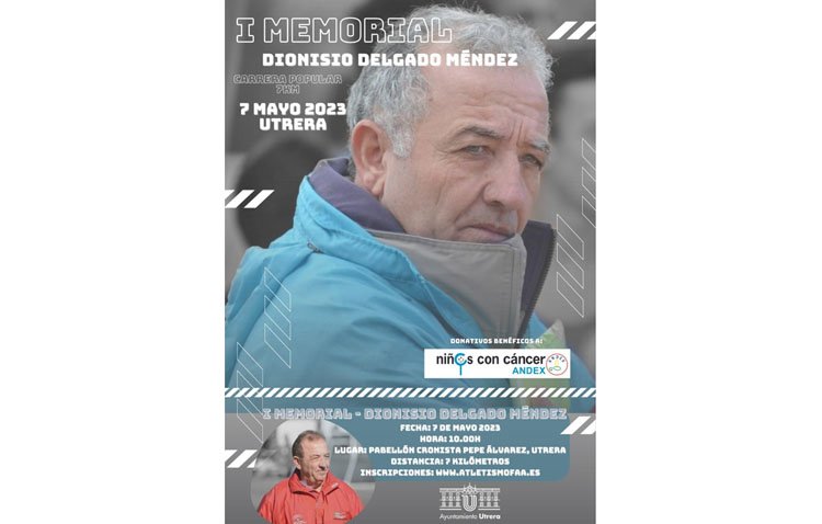 Una carrera popular para rendir este domingo homenaje en Utrera a Dionisio Delgado
