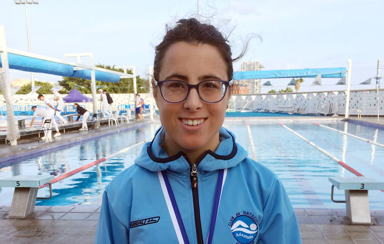 La nadadora utrerana Mercedes Rodríguez, medalla de plata en el torneo paralímpico de Santa Cruz de Tenerife