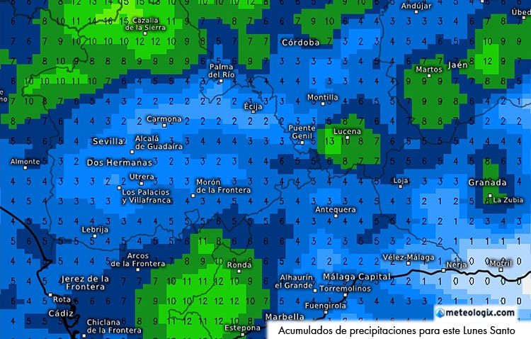Un Lunes Santo en Utrera con menor probabilidad de lluvias al anochecer