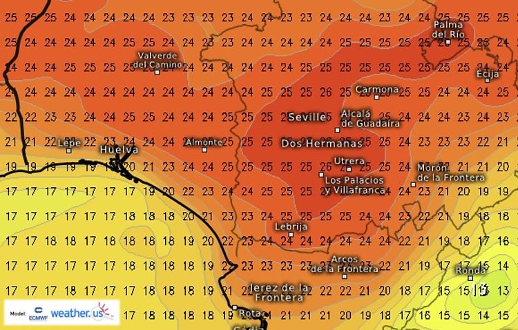 Cielos con intervalos nubosos y temperaturas en ligero descenso para vivir el Martes Santo en Utrera