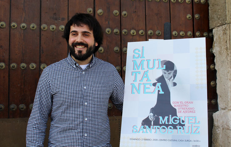 El prestigioso ajedrecista Miguel Santos se enfrentará a 20 partidas simultáneas en Utrera