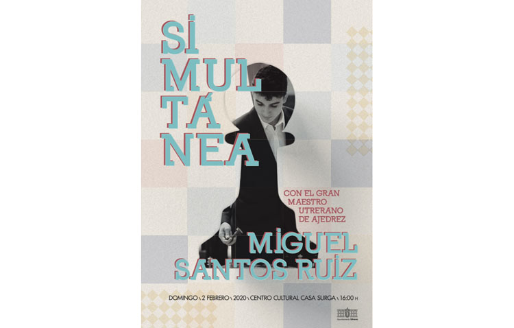 Cita con el ajedrez en el primer «Simultáneo» con el prestigioso Miguel Santos jugando 20 partidas a la vez en Utrera