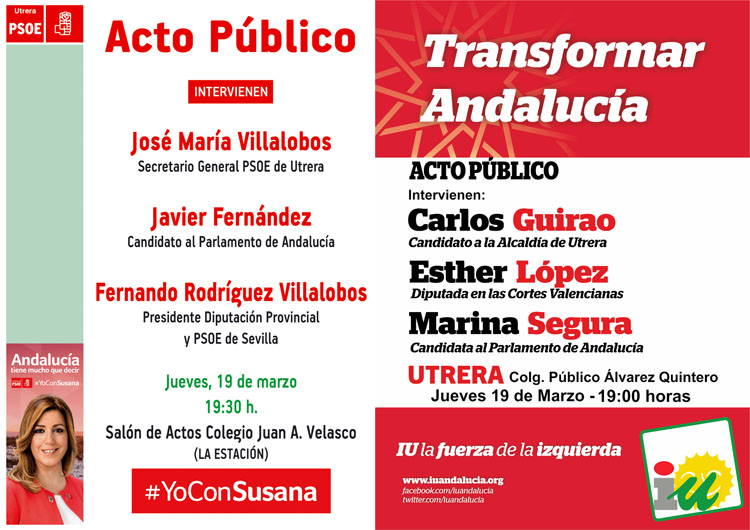 mitines psoe - iu elecciones andalucia