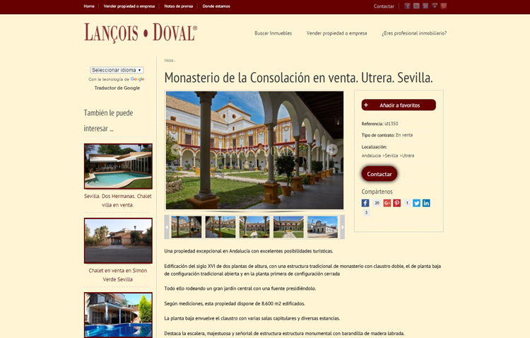 Si tienes 5,5 millones de euros, el monasterio de Consolación puede ser tuyo