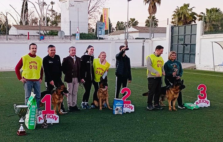 Gran éxito de la monográfica del perro pastor alemán en Utrera [VÍDEO]
