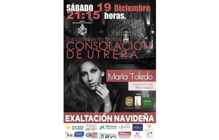 María Toledo acudirá a la presentación del recital navideño