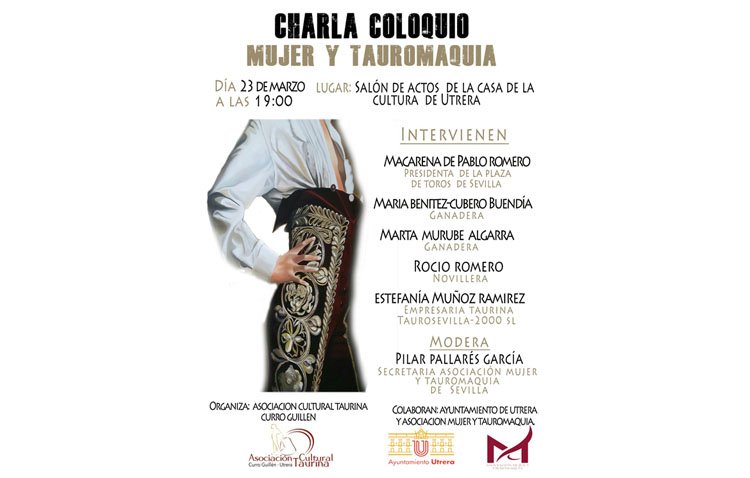 ‘Mujer y tauromaquia’, una charla-coloquio de la asociación ‘Curro Guillén’ en Utrera