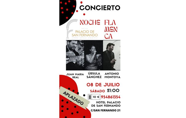 La ‘Noche flamenca’ en el hotel Palacio de San Fernando se pospone al 8 de julio