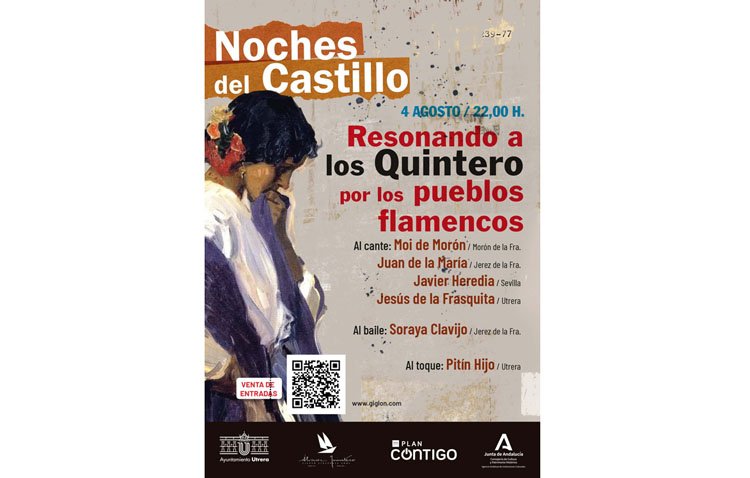 El cante, toque y baile de Utrera, Jerez, Morón y Sevilla, protagonistas de un espectáculo flamenco en el castillo