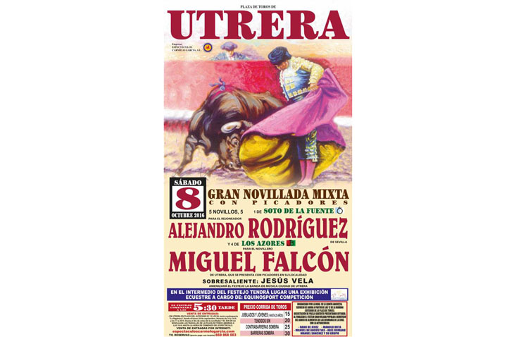 Semana importante para Miguel Falcón, con la novillada y posterior espectáculo en la plaza de Utrera