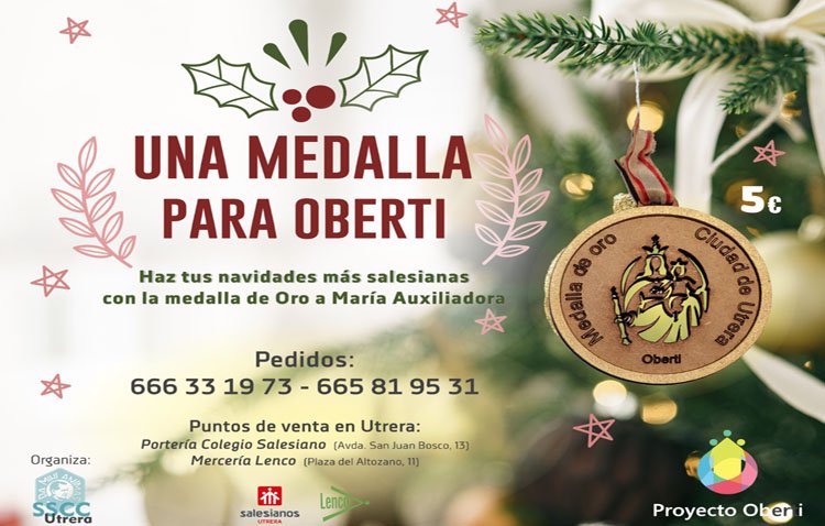 Los Salesianos Cooperadores lanzan una ‘medalla de oro’ solidaria a beneficio del proyecto Oberti