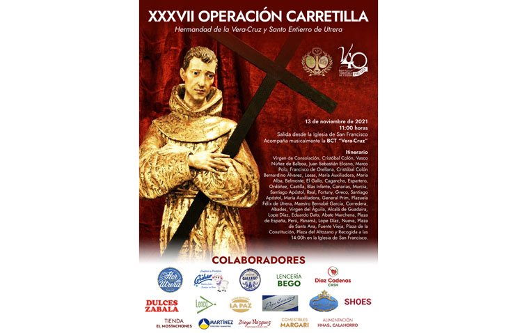 Una llamada solidaria por las calles de Utrera con la ‘Operación carretilla’ de la hermandad de la Vera-Cruz