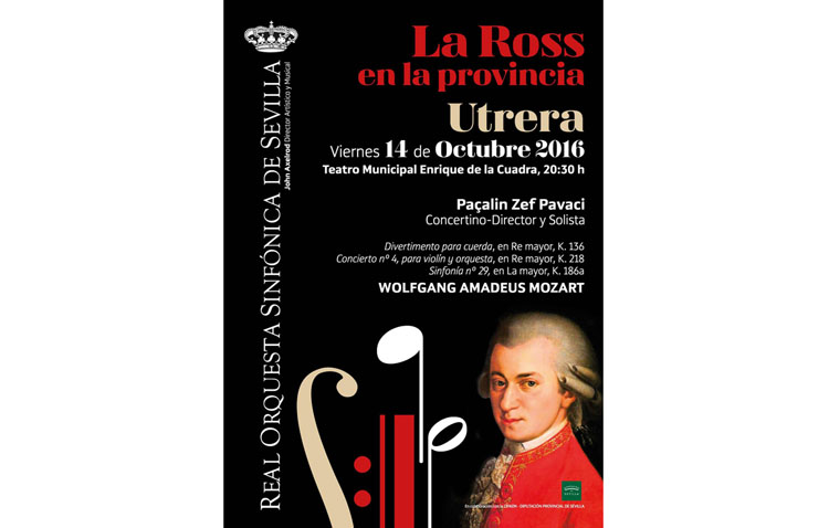 La Real Orquesta Sinfónica de Sevilla llega a Utrera con un recital sobre Mozart