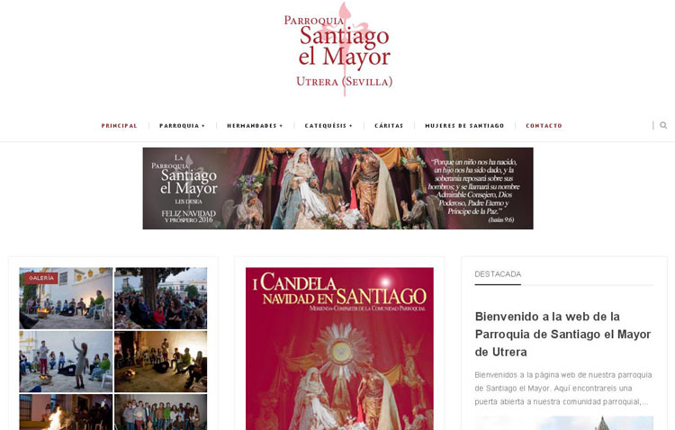 La parroquia de Santiago estrena página web