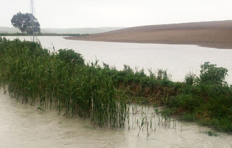 Desalojada una familia ante posibles inundaciones por el desbordamiento del pantano Torre del Águila