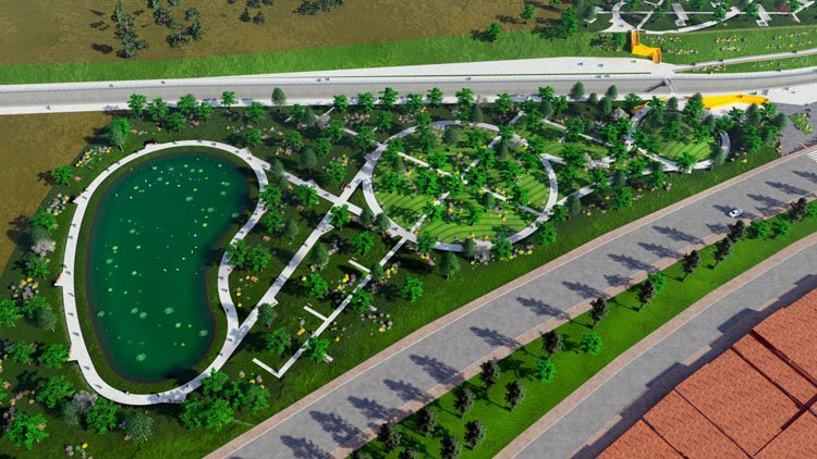 El Ayuntamiento aclara que el agua del lago artificial proyectado en el nuevo parque de Vistalegre «provendrá de aguas depuradas»