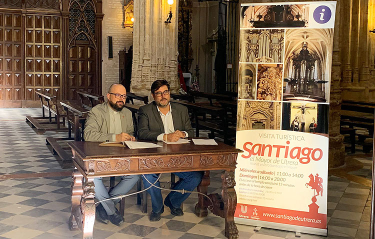 La parroquia de Santiago amplía su horario de visita como recurso turístico tras un convenio con el Ayuntamiento de Utrera