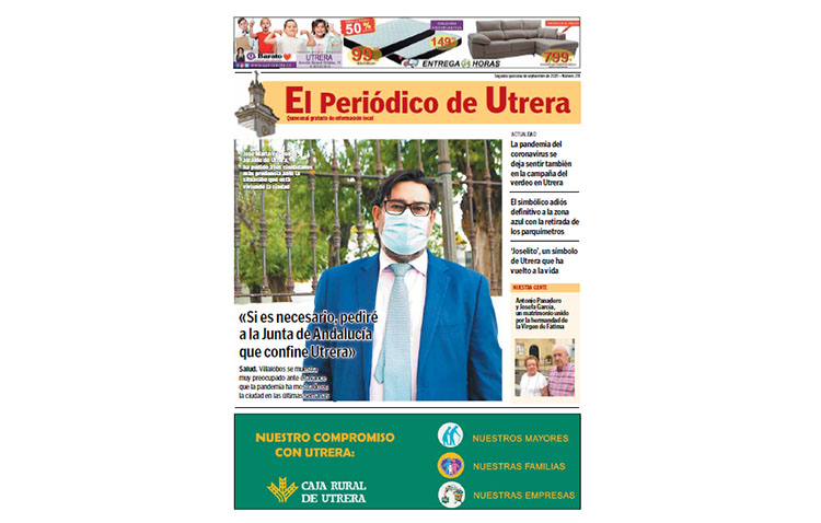 Todos los datos sobre el empeoramiento de la situación sanitaria, en las páginas de «El Periódico de Utrera»