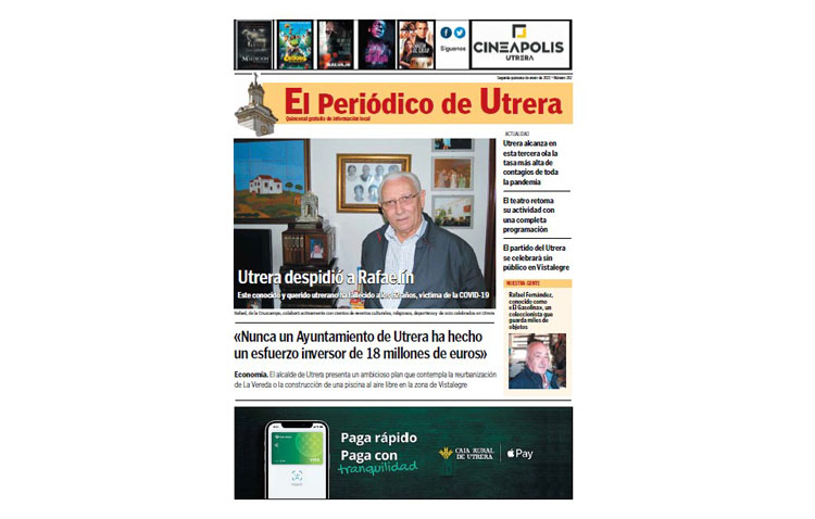 El histórico plan de inversiones y la evolución de la pandemia, protagonistas de «El Periódico de Utrera»