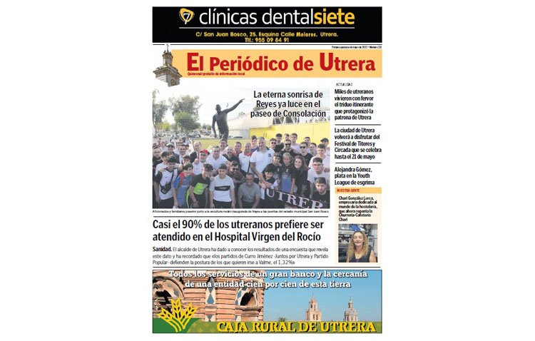 El monumento de José Antonio Reyes y el triduo itinerante de la patrona, asuntos destacados en ‘El Periódico de Utrera’