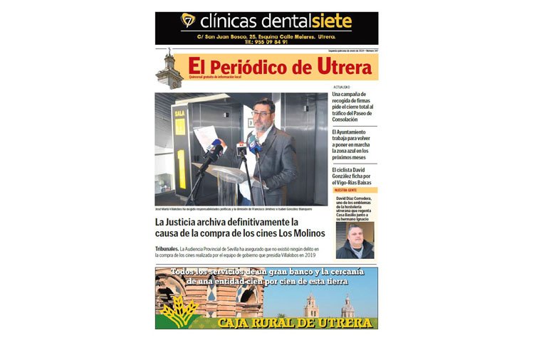 El archivo definitivo de la causa judicial por la compra de los cines, protagonista de ‘El Periódico de Utrera’