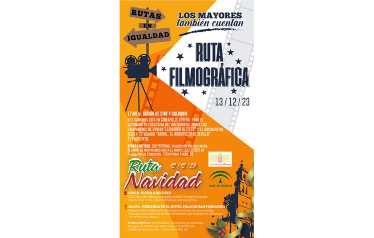 Una ruta cultural y social para que los mayores de Utrera disfruten de la Navidad