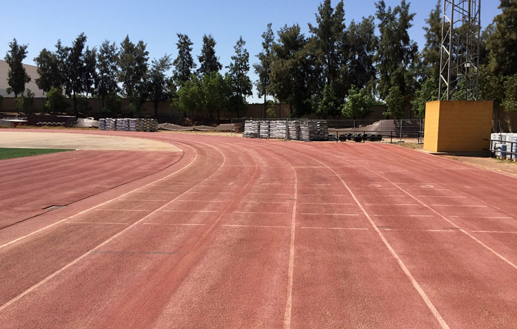 Comienza la renovación de la pista de atletismo del estadio de Vistalegre