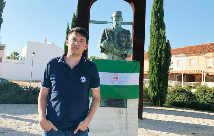 Podemos-Utrera rinde homenaje a Blas Infante en el aniversario de su nacimiento en el monumento de La Mulata