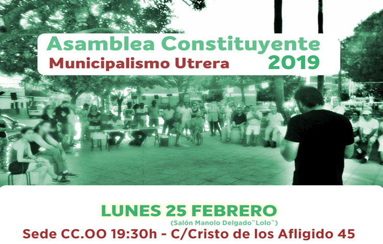 Podemos, Partido Comunista y Equo anuncian una candidatura conjunta para las elecciones municipales en Utrera