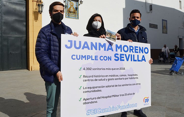 El PP defiende en Utrera el «récord histórico» en inversión sanitaria por parte de la Junta de Andalucía