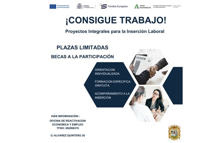 Dos programas para el fomento del empleo beneficiarán a 260 personas en Utrera