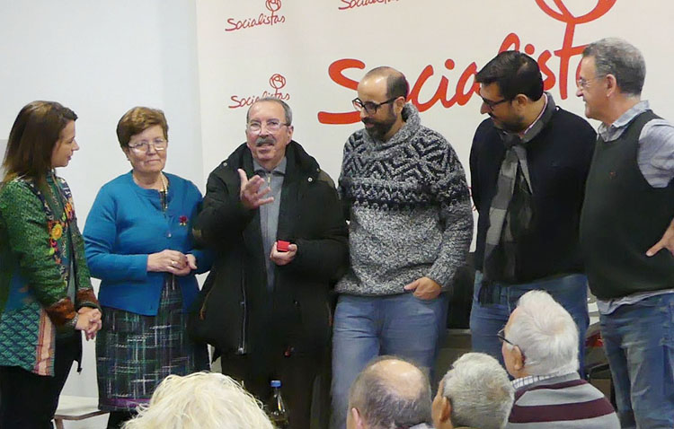El PSOE celebra una convivencia de homenaje a dos históricos militantes