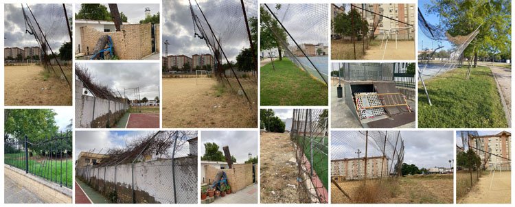El PSOE acusa al gobierno de Utrera de «seguir sin arreglar las vallas que la borrasca Bernard dejó destrozadas y con peligro»