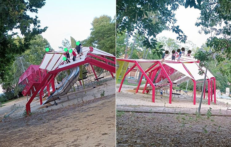 El PSOE acusa al alcalde de «dejar en el abandono» los juegos infantiles del parque de La Libertad