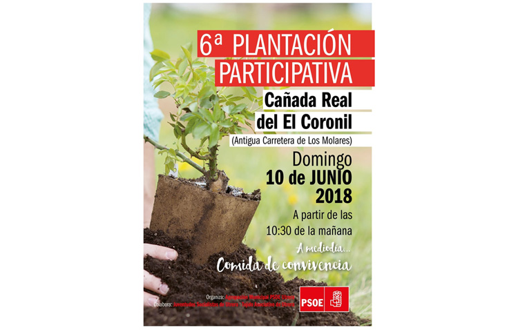 El PSOE organiza una plantación de árboles en Vistalegre