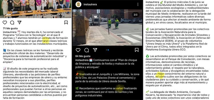 El PSOE pide «cuidar la imagen» de las redes sociales del Ayuntamiento de Utrera, «llenas de faltas de ortografía y errores de sintaxis y gramática»