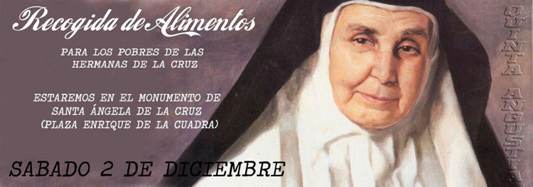 Recogida de alimentos a favor de las Hermanas de la Cruz