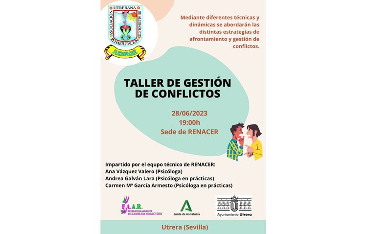 La asociación ‘Renacer’ organiza un taller de gestión de conflictos