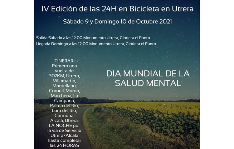 El ciclista utrerano Rafael Torres protagoniza este fin de semana 24 horas de pedaleo por una buena causa