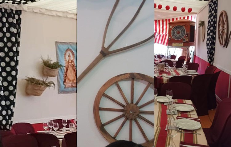 Una caseta de la feria de Utrera denuncia el robo de toda su decoración