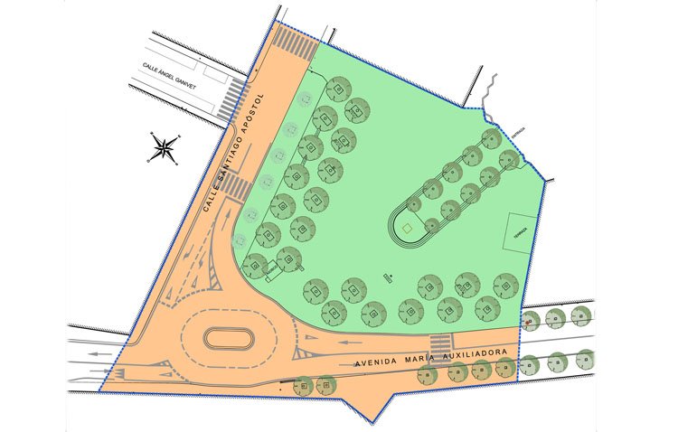 El Ayuntamiento de Utrera diseña la nueva rotonda que mejorará el tráfico entre La Vereda y la calle Santiago Apóstol
