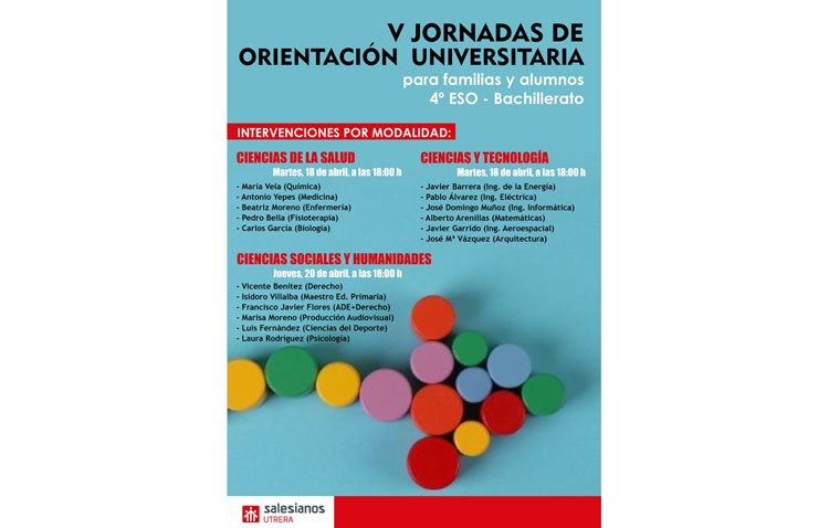 Los Salesianos organizan unas jornadas de orientación universitaria para familias y alumnos