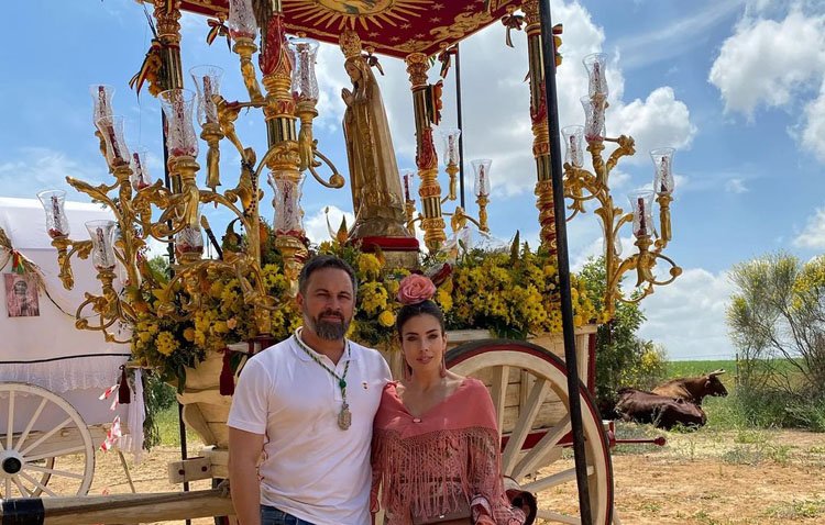 Santiago Abascal, en la romería de Fátima de Los Molares