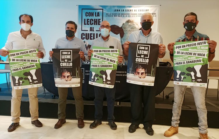 El sector vacuno de leche de Utrera se suma a las movilizaciones ante la «grave crisis» de precios que sufre