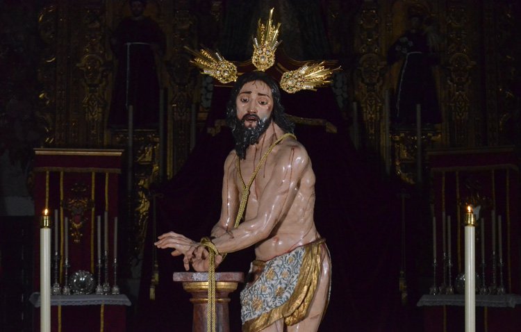 El Señor Atado a la Columna de la Vera-Cruz protagonizará el primer lunes de Cuaresma con el vía crucis del Consejo de Hermandades de Utrera