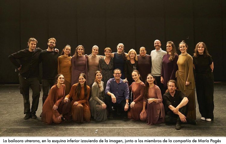 La utrerana Sofía Suárez, en la compañía de la prestigiosa bailaora María Pagés