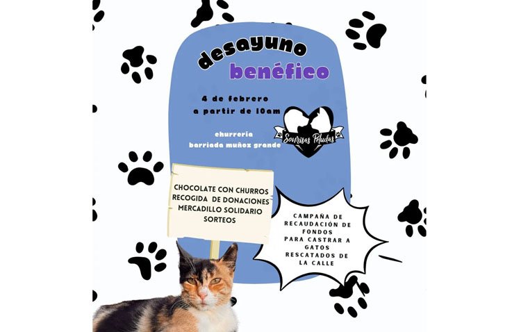 Desayuno benéfico a favor de la asociación ‘Sonrisas Peludas’